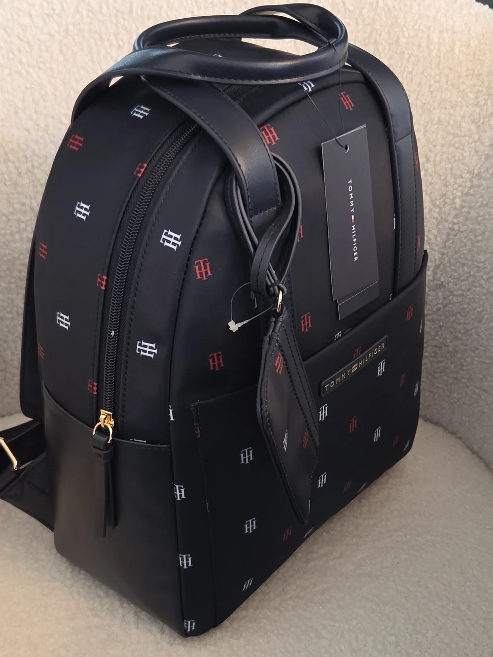 Tommy Hilfiger Navy Logo Backpack for Men